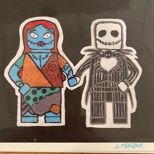 Nightmare before Christmas signed Art Print by Jaime Meagher